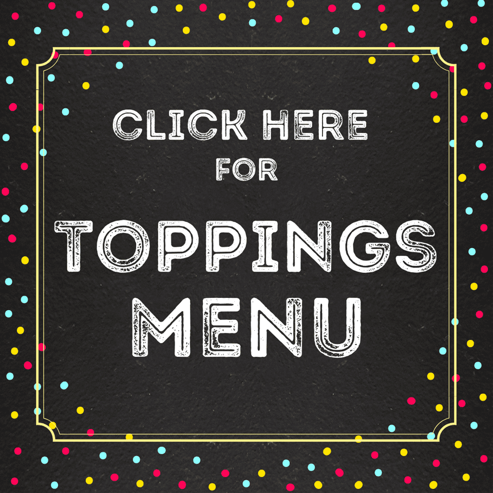 Toppings Menu Ice Cream Coffee Garden
