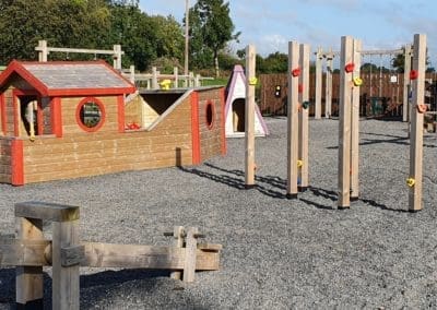Mellowes wooden structures playground climbing frames and ship - Toddler play