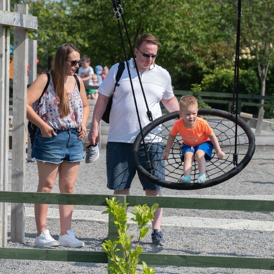 Parents and children enjoy Mellowes Adventure Centre and outdoor playground for kids