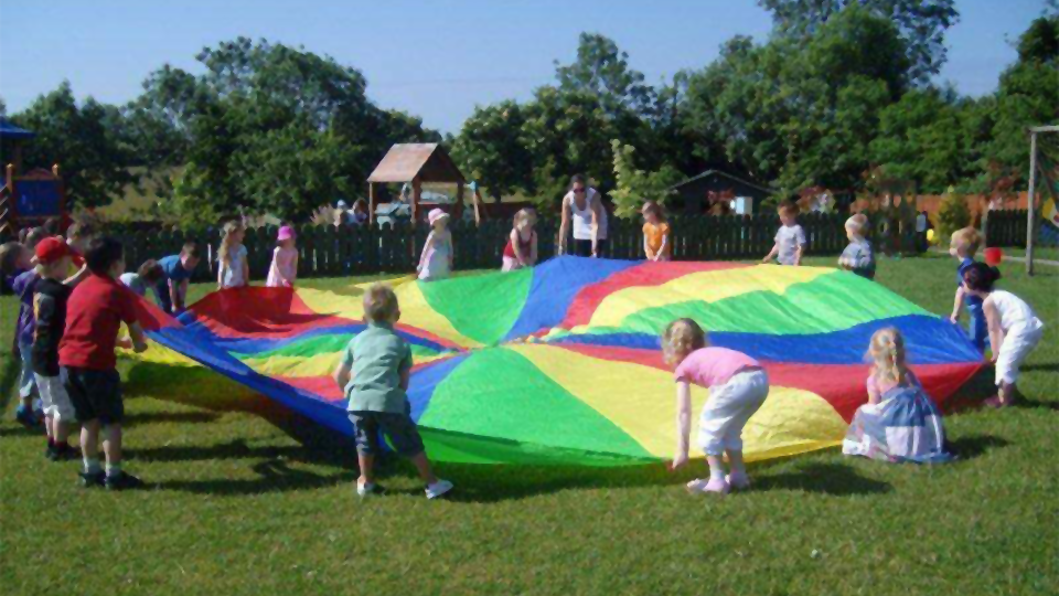 Kids Playing Colour Blanket Summer Camps at Mellowes Adventure Centre Athboy