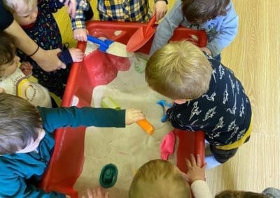 Mellowes Childcare wobbler room fun with sand