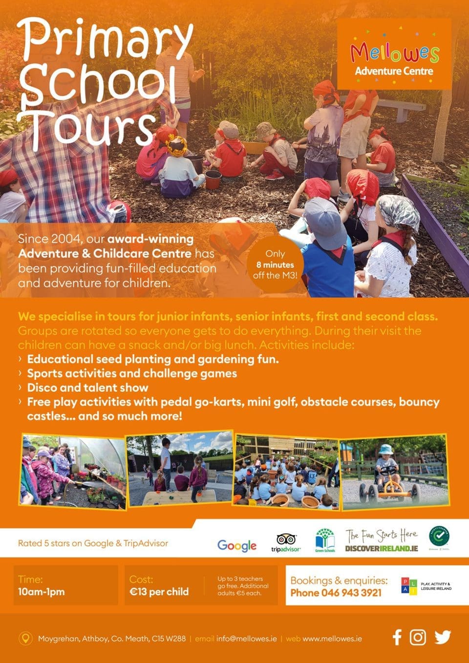 Mellowes Adventure Centre Primary School Tours 2023