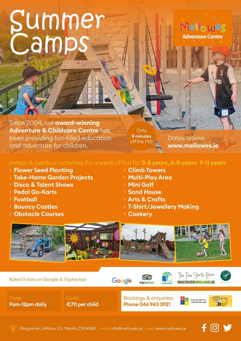 Mellowes Adventure Centre Summer Camps for kids 2023